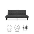 DHP Dexter Futon and Recliner Lounger, Multifunctional Sofa, Quick