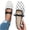 White, variant on Womens T-Strap Flats, Non-slip Breathable Soft Sole Square Toe Lightweight Flats Shoes White Size 9