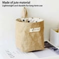 thumbnail image 3 of Monstrate Cesta de almacenamiento colgante, soporte organizador, bolsillos de lino, bolsas para artículos diversos cosméticos, estuche de Almacenamiento y organización del hogar Raya azul, 3 of 6