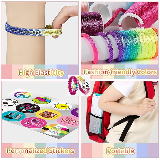 Bracelet licorne avec bracelet élastiqué coloré, en métal peint