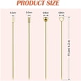 thumbnail image 3 of BE-TOOL 10PCS Fruit Fork Stainless Steel Cocktail Picks Dessert Fruit Fork for Dinner Party BBQ Picnic Reusable Gold, 3 of 8