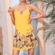 thumbnail image 2 of Vestido Corto de Verano Pendiente Falda Corta Tropical Camo Estampado Cuello en V, Vestido de Verano Sexy Y Casual, 2 of 7