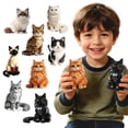thumbnail image 7 of Cat Building Block Set, 198Pcs 3D Miniature Pet Animal Figurines, Maine Coon Persian Siamese Ragdoll Model Kits for Display, 7 of 7