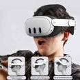 thumbnail image 4 of VR Head Straps Adjustable Headset Straps Premium Replacement Gaming VR Accessories Secure Fit for Meta Quest 3 VR Headset, 4 of 8