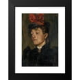 thumbnail image 2 of Jozef Hanula 14x18 Black Modern Framed Museum Art Print Titled - Head of a Lady in a Hat (1895), 2 of 5