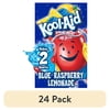 (24 pack) Kool-Aid Unsweetened Blue Raspberry Lemonade Powdered Drink Mix, 0.22 oz. Packet