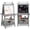 Grey, variant on LINLUX 3 in 1 Kids Art Easel Drawing Board Double-Sided Whiteboard Chalkboard, Grey