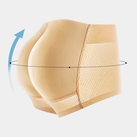 GXF-Mens Underwear Pad Lifting Underwear Lifting Tool Shaping Underwear Pads Underwear Breathable and Soft Boxer Briefs For Men Beige 2XL