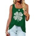 thumbnail image 3 of MOSHU Summer Womens Tank Tops U Neck Casual St Patricks Day Shirts Flowy Sleeveless Tops for Women, 3 of 9