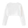 thumbnail image 3 of HIPYLO Girls Tops Size 10 Girls Thermal Top Baby Band Tees Kawaii Shirt Y2k Shirts Girls Size 10-12 Clothes Girl Clothes 3t-4t Kid Clothes, White 8-9 Years, 3 of 7