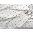 thumbnail image 3 of Soimoi White Cotton Poplin Fabric American Robin Bird Fabric Prints by Yard 56 Inch Wide, 3 of 3