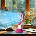 thumbnail image 6 of Taotanxi Mini Portable Fan Powerful Handheld Fan Rechargeable,3 Speeds Personal Small Hand Fan for Travel Makeup Eyelash Fan for Stylish Kids Girls Women USB Cute Design Red, 6 of 6