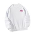 thumbnail image 1 of Sudadera con cuello redondo para mujer, Tops, disfraces de regalo estampados, jersey informal de moda, ropa de otoño para la oficina, compras de otoño , l Blanco Yinane Sudadera Mujer, 1 of 8