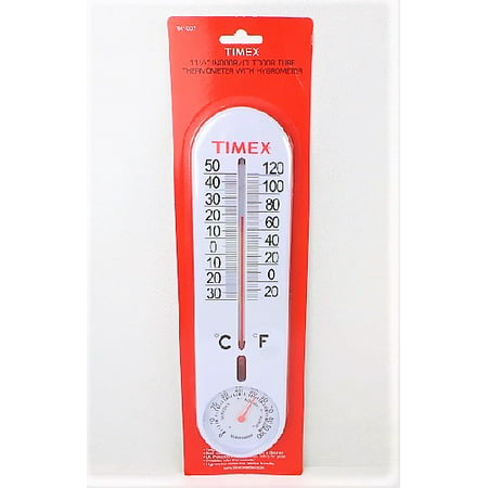 Timex TX1007 Suction Cup Wall Thermometer and Hygrometer -
