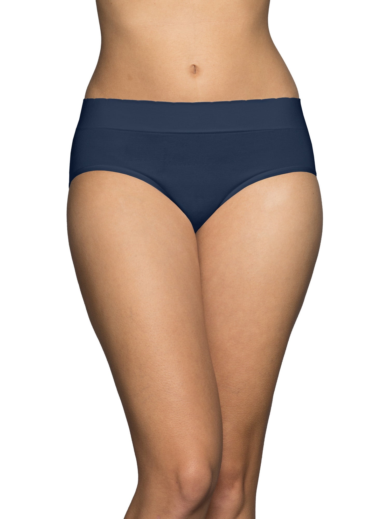 Vanity Fair Women's No Pinch No Show Seamless Hipster Underwear, 3 Pack