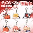 thumbnail image 4 of LLavero de motosierra de Anime para hombre, llavero acrílico de doble cara, Makima Denji Pochita Power Angel, colgante para bolso, colección de fanáticos, 4 of 5