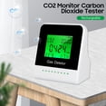 thumbnail image 2 of Monitor de CO2 Probador de dióxido de carbono Pantalla LCD de 2 pulgadas Detector de de aire multif CACAGOO Probador digital, 2 of 7