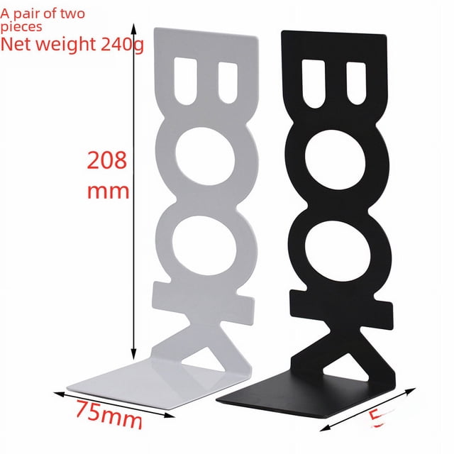 208mmBOOK Soporte para libros de metal con clip para libros, soporte para libros, clip para libros, marcapáginas