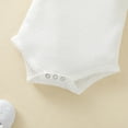 thumbnail image 6 of EnJoCho Toddler Boys American Flag Outfits 4th Of July Baby Girl Outfits Cute Letters 𝖱omper Stars and Stripe Bottom Shorts Headband Fourth Of July Clothes, 6 of 6
