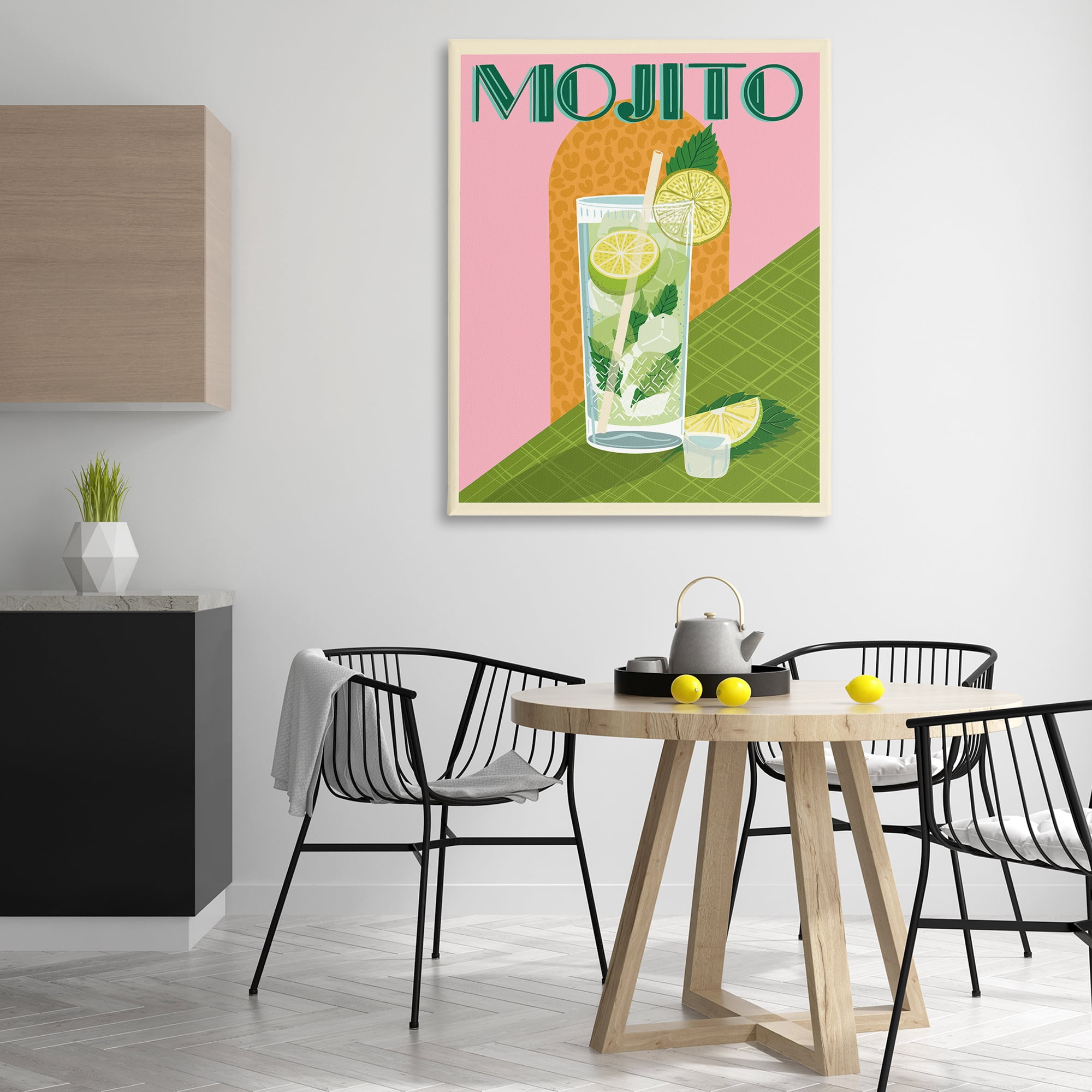 Stupell Industries Classic Retro Mojito Food & Beverage Painting Wrapped Canvas Art Print Wall Art, 36 x 48