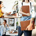 thumbnail image 6 of 11-12 Inch Universal Laptop Sleeve Case with Adjustable Stand - Leather Protective Cover, Magnetic Closure, Portable Computer Bag for 11-12 Inch Laptops, 6 of 8