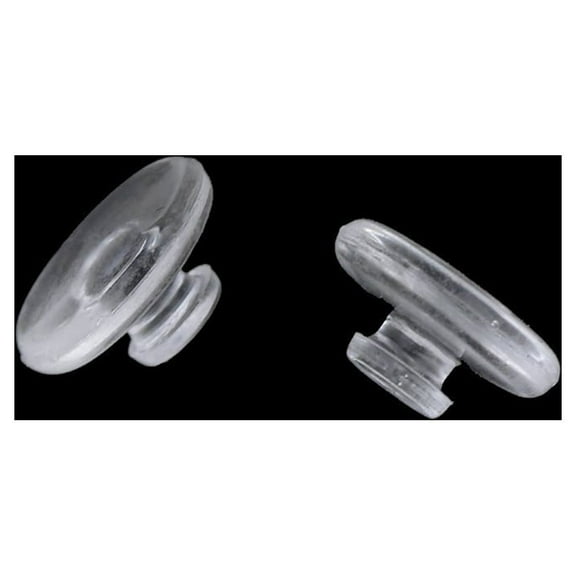 Stri 25 Pairs of Anti-slip Silicone Round Eyeglasses Nose Pads (Transparent)