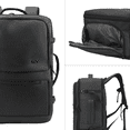 thumbnail image 3 of Lulumm Mochila de Viaje Grande Expandible Hombre y Mujer, Porta Laptop de 18 pulgadas con Puerto USB, Backpack con Capacidad 55L, Compartimiento para Zapatos, Impermeable, 3 of 6