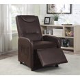 thumbnail image 1 of ViscoLogic Ravive le Pliage du Faux Cuir de Jeu Inclinable Manuel Chaise de Salon Canapé Fauteuil Inclinable (Brun), 1 of 3