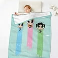 thumbnail image 5 of The Powerpuff Girls Anti-Pilling Flannel 32"X48" Super Soft Plush Air Condition Quilt Fluffy Warm Cozy Decorative Blankets, 5 of 7
