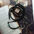 thumbnail image 2 of Fashion Handmade Round Bead Catholic Rosary for Cross Religious Necklaces for Women Men Black Onyx Beads Rosary Necklace, 2 of 9