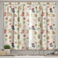 thumbnail image 2 of Ambesonne Christmas Valance & Curtain, Traditional Sweets, 55"x36", Multicolor, 2 of 7