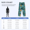 thumbnail image 2 of Salouo Tropical Leaves Print Pajama Pants for Men, Lounge Pants Elastic Waistband Casual Men's sleepwear Loungewear Sleep Pajama Pant -Medium, 2 of 7
