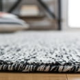 thumbnail image 4 of Safavieh Abstract Delia Distressed Wool Runner Rug, Black/Ivory, 2'3" x 10', 4 of 11