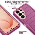 thumbnail image 5 of Petocase for Samsung Galaxy S26 Ultra 5G,Shockproof Rugged Protection Heavy Duty Dust/Drop Proof 3-Layer Phone Case for Galaxy S26 Ultra,Purple Pink, 5 of 6