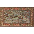 thumbnail image 1 of Ahgly Company Machine Washable Indoor Rectangle Traditional Saffron Red Area Rugs, 3' x 5', 1 of 7