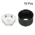 thumbnail image 2 of Unique Bargains 10 pcs 20mm LED Lens 90 Degree with Black Holder for 1W 3W High Power LED Light, 2 of 5
