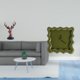 thumbnail image 2 of Elegante Figura De Cabeza De Ciervo De Resina Y Reloj De Pared Cuadrado, Combinación De Estatua De Animal única Y Reloj Colgante Silencioso Para Decoración Del Hogar, Baño Y Cocina., 2 of 8