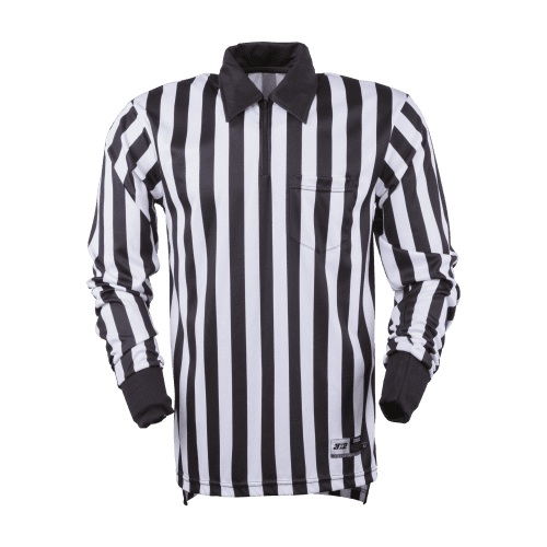 7006-M Referee Shirt Long Sleeve Football, Black And White - Medium ...