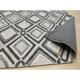 thumbnail image 5 of Geometric Slate Hand-Tufted Wool Rug, 5 of 5