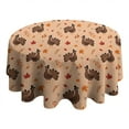 thumbnail image 4 of Happy Thanksgiving Day Round Tablecloth 60" X 60",Wrinkle Wipeable Table Cloth for Kitchen Dining Room Picnic Patio Party, 4 of 6