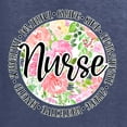 thumbnail image 2 of Floral Nurse Appreciation Pop Culture Mens Long Sleeve Shirt, Vintage Heather Navy, X-Large, 2 of 4