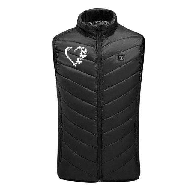 Chaleco calefactor con estampado de Distrito 9, chaleco calefactor inteligente con control de temperatura de tres velocidades para hombres