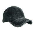 thumbnail image 3 of beishanbush Visors Unisex Casual Denim Hole Splice Hat Adjustable Washed Baseball Cap Black, 3 of 3