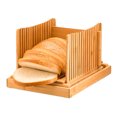thumbnail image 2 of Manual Guía Corte Y Bandeja Migajas Bambú Pan Cutter Bamboo Bread Slicer para Casero Plegable Con Receptor Migas Pasteles Hojuelas, 2 of 9