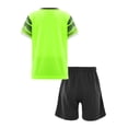 thumbnail image 2 of Doomiva Boys Soccer Jersey Football Training Uniform Sport Outfit Workout SHirts Short Sleeve Top and Fluorescent Green XS, 2 of 9