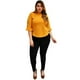 thumbnail image 5 of Blusa formal en talla extra, modelo 012 (mostaza) amarillo 38 Roman Fashion Blusa extra 012, 5 of 6