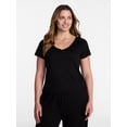 thumbnail image 2 of Joyspun Women’s Modal Blend Ribbed Henley Sleep Top, Sizes XS-3X, 2 of 6