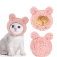 thumbnail image 1 of Cute Cat Costume Warm Bear Hat for Cat Adjustable Soft Small Pet Headwear Bear Hat for Cat Puppy Dog Suitable for 4.5-7.5kg, 1 of 5