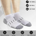 thumbnail image 5 of CAILDANL Mens Athletic Ankle Socks Moisture Wicking Cushion Running Low Cut Sock 6 Pack, 5 of 7