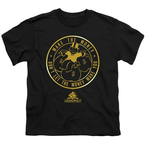 Monopoly Make S/S Youth 18/1 T-Shirt Black